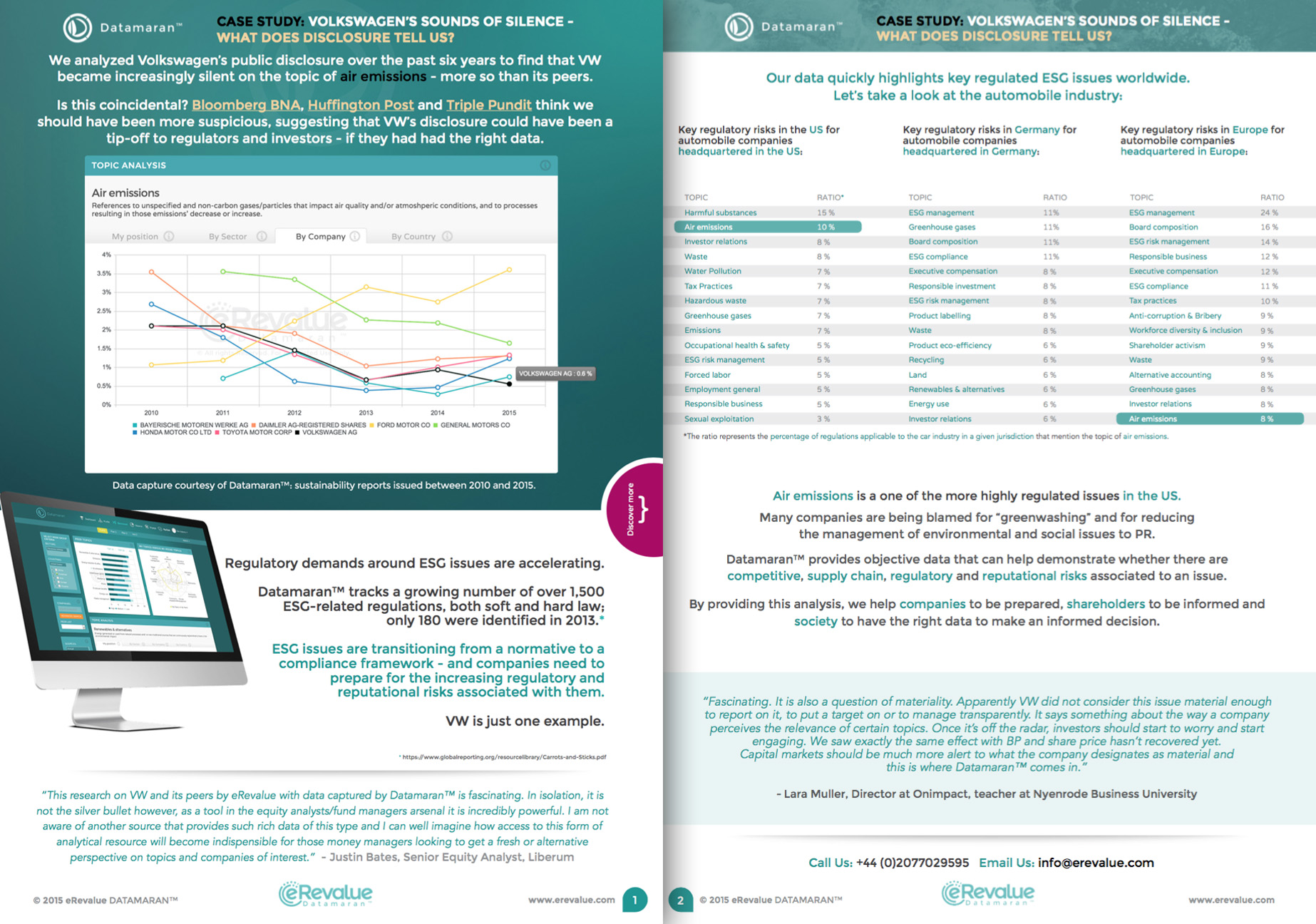 PDF case study on Volkswagen air emissions reporting